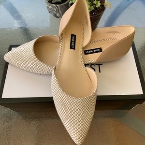 NWOT Beige Nine West Flats